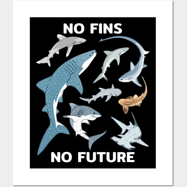 No fins - No future Wall Art by NicGrayTees